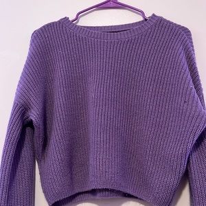 Purple crochet sweatshirt